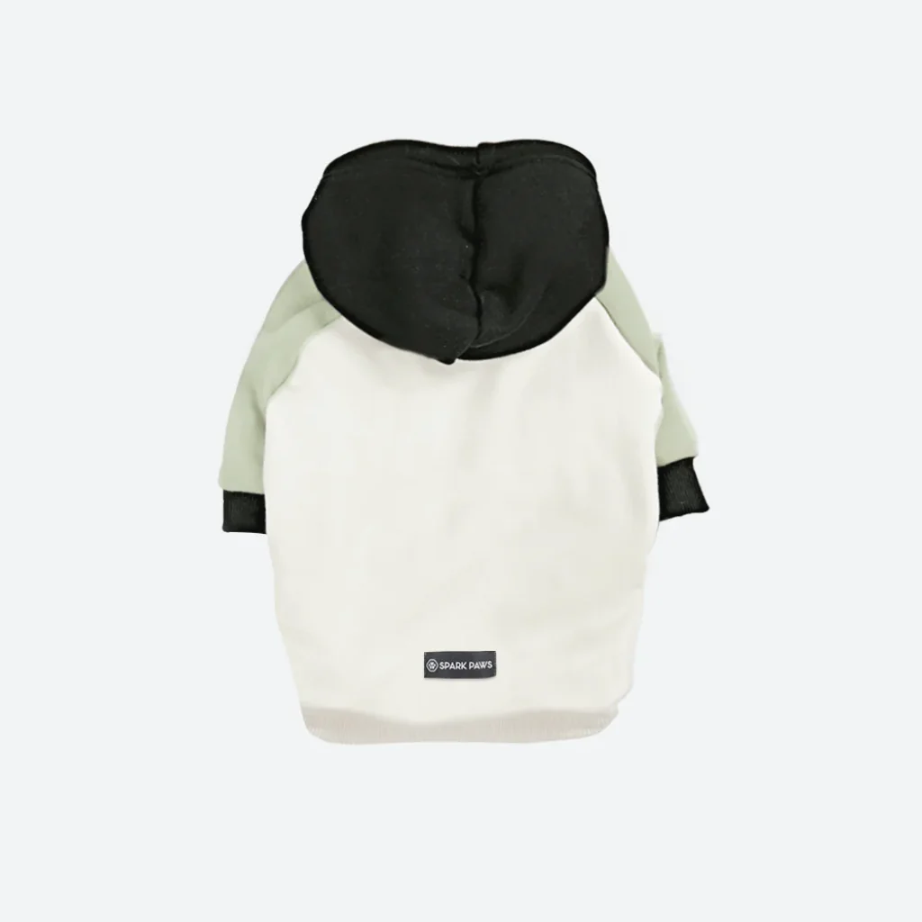 Olive Cream Dog Hoodie - Image 9