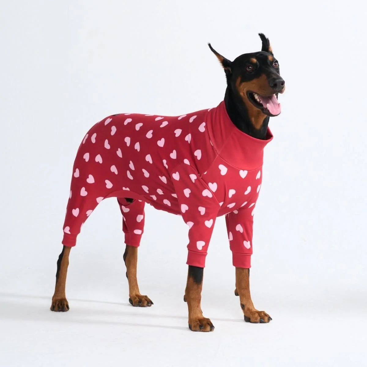 Dog Pajama - Red Hearts - Image 3