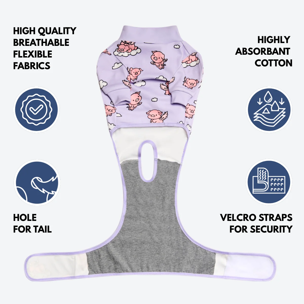 Dog Surgical Suit - When Pigs Fly - Image 8