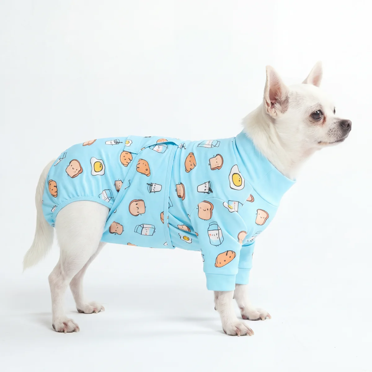 Dog Surgical Suit - Breakfast Blue - Image 3