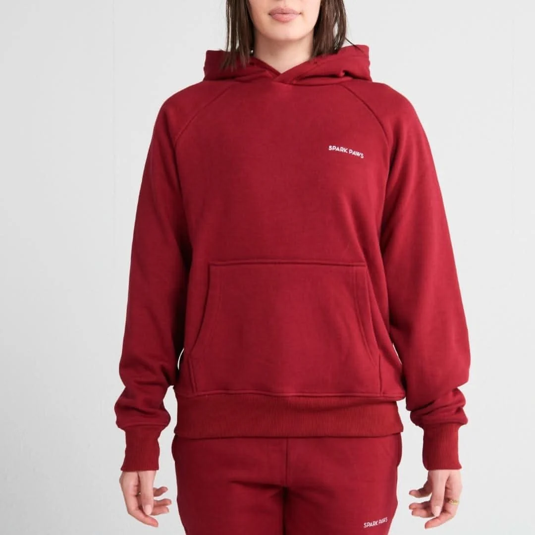 Essential Human Hoodie - Burgundy - Image 4
