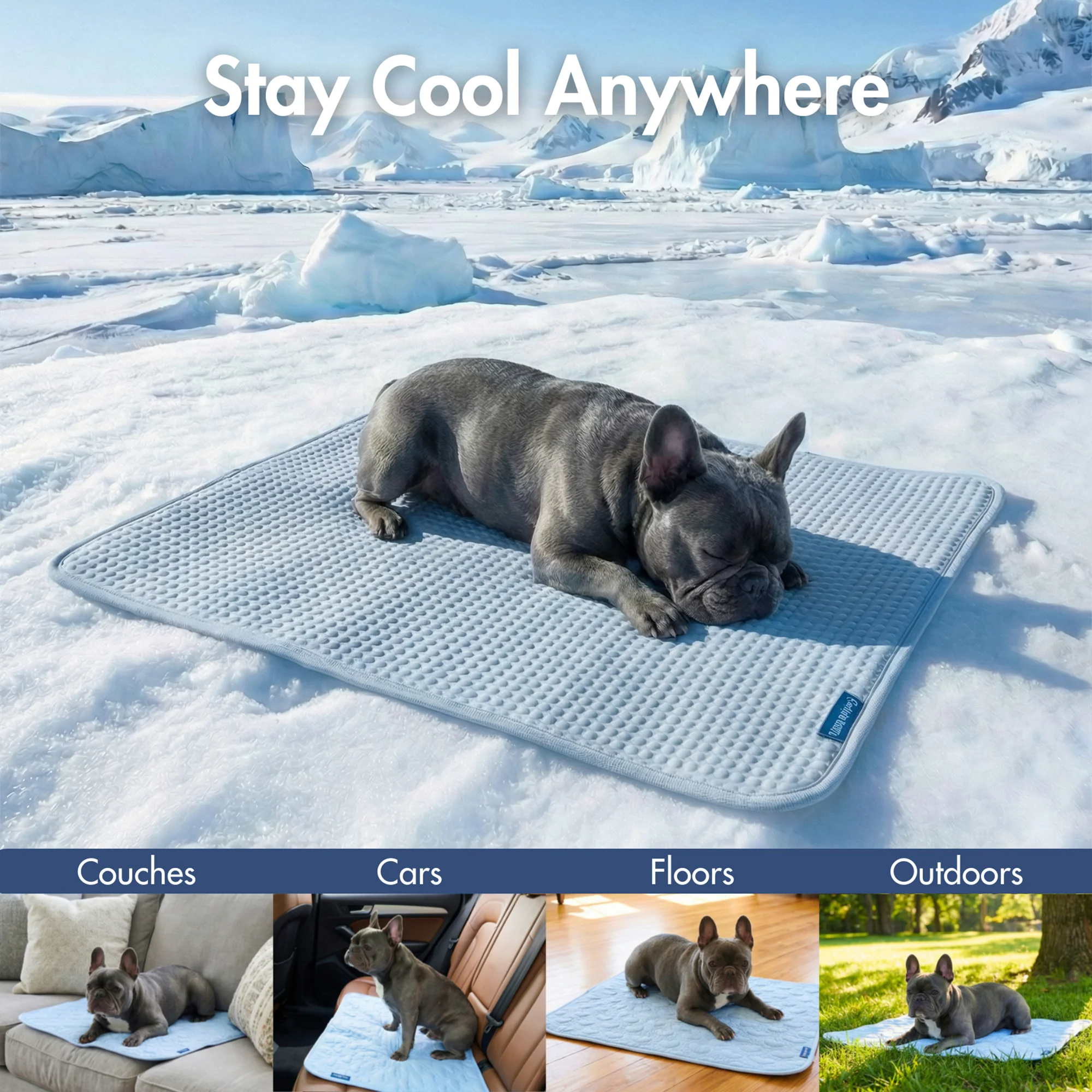 Frostcore™ Cooling Mat (2-pack) - Clouds Grey & Hearts Blue - Image 6