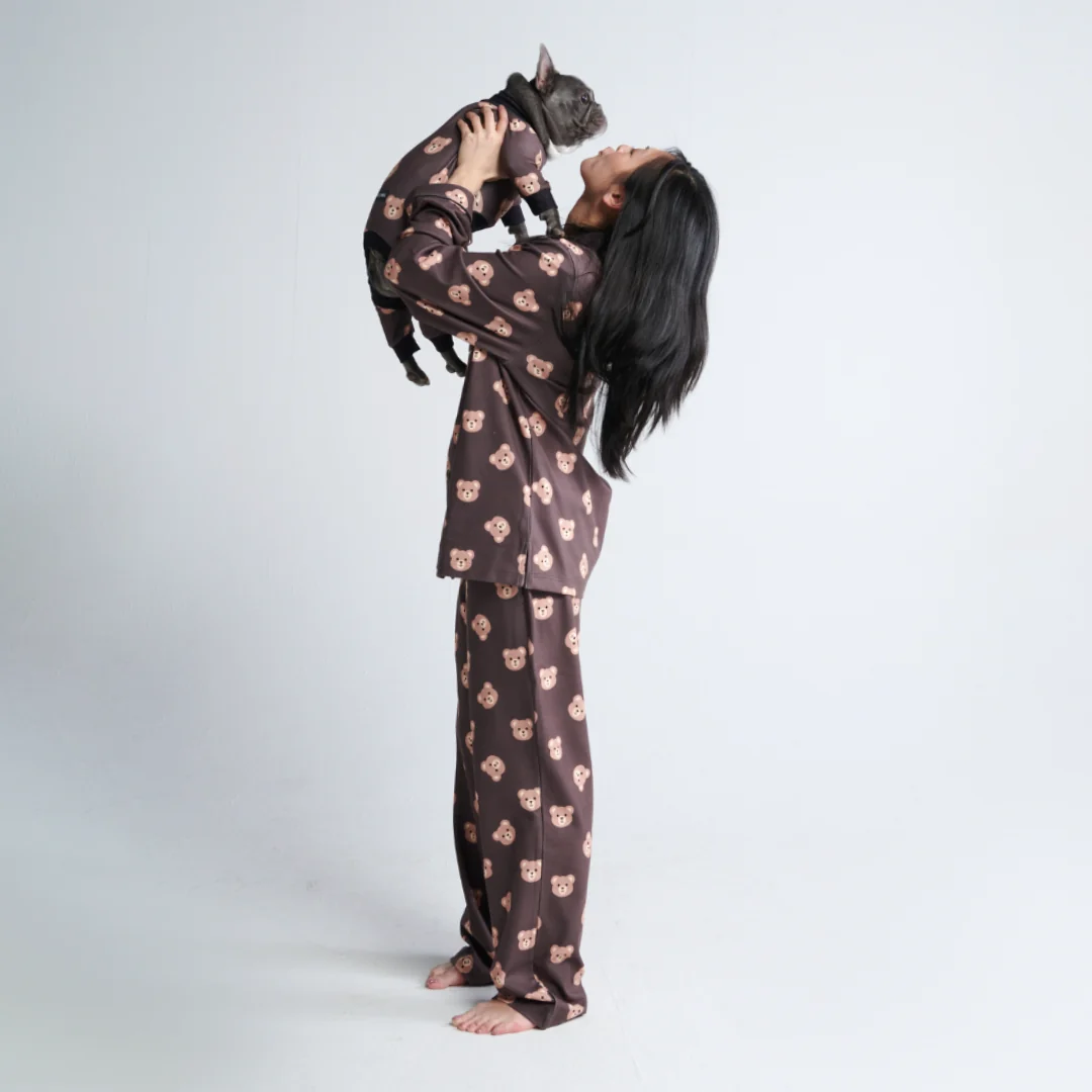 Human Pajama Top - Bear Black - Image 4