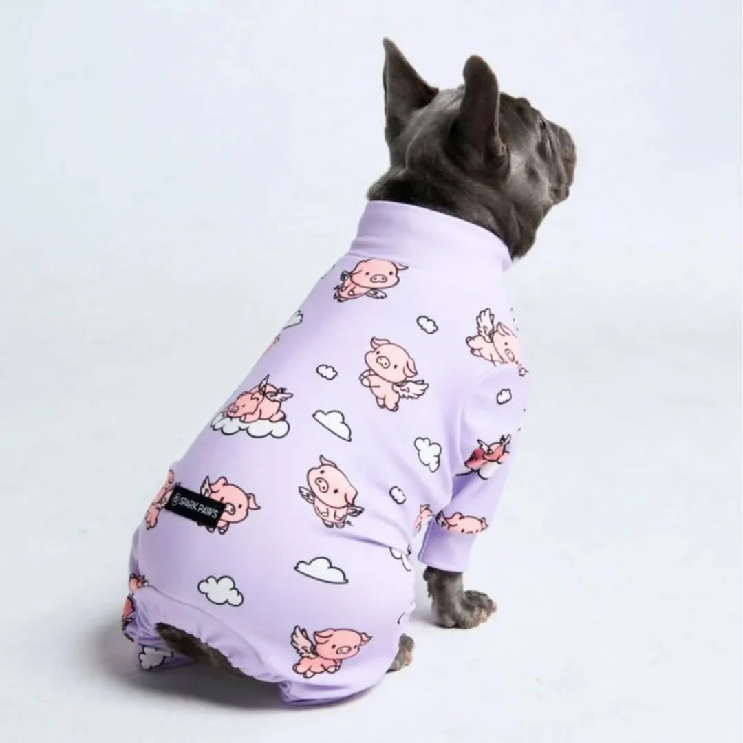 Human Pajama Top - When Pigs Fly - Purple - Image 5
