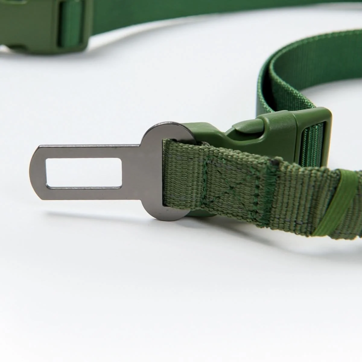 Multipurpose Seatbelt Handsfree Leash & Poop Bag Holder Set - Army Green - Image 5