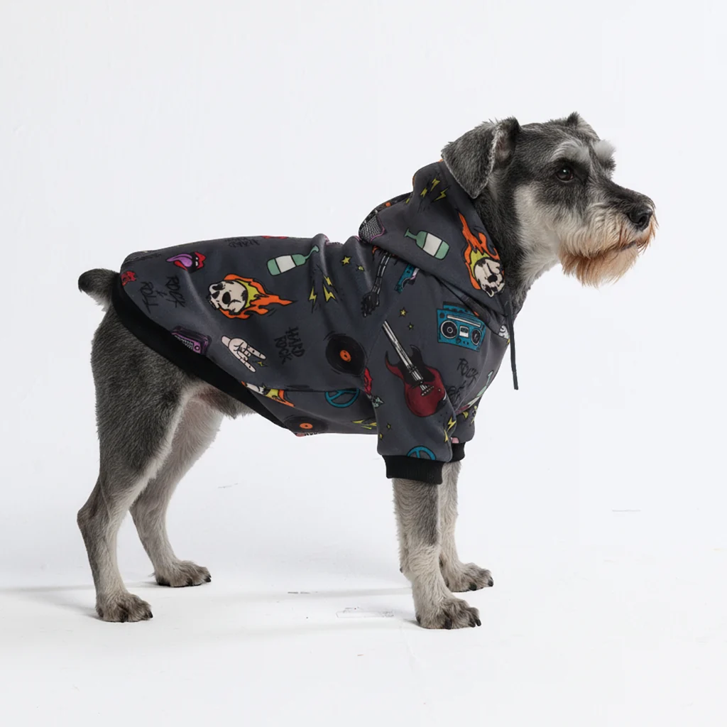 Rock and Roll Dog Hoodie - Image 3