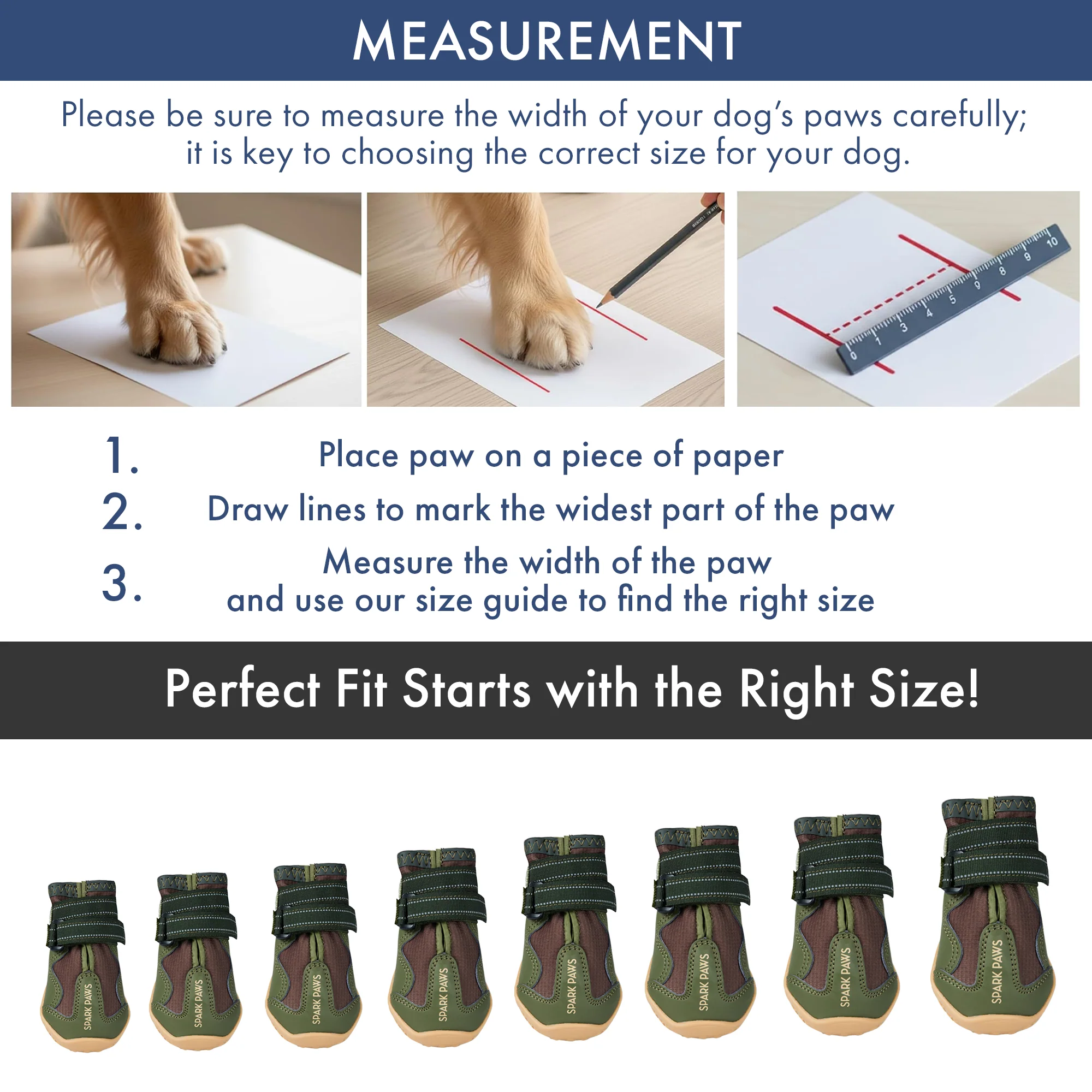 Spark Paws 365 - The All-Season Dog Shoes - Green Brown - Image 3