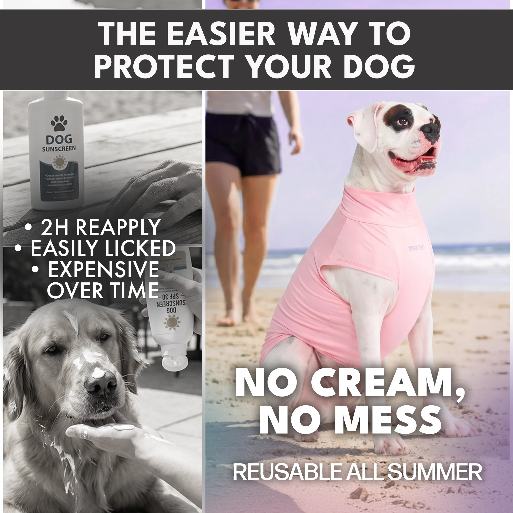 Sunblock Dog T-Shirt (2-pack) - Pink Purple - Image 7