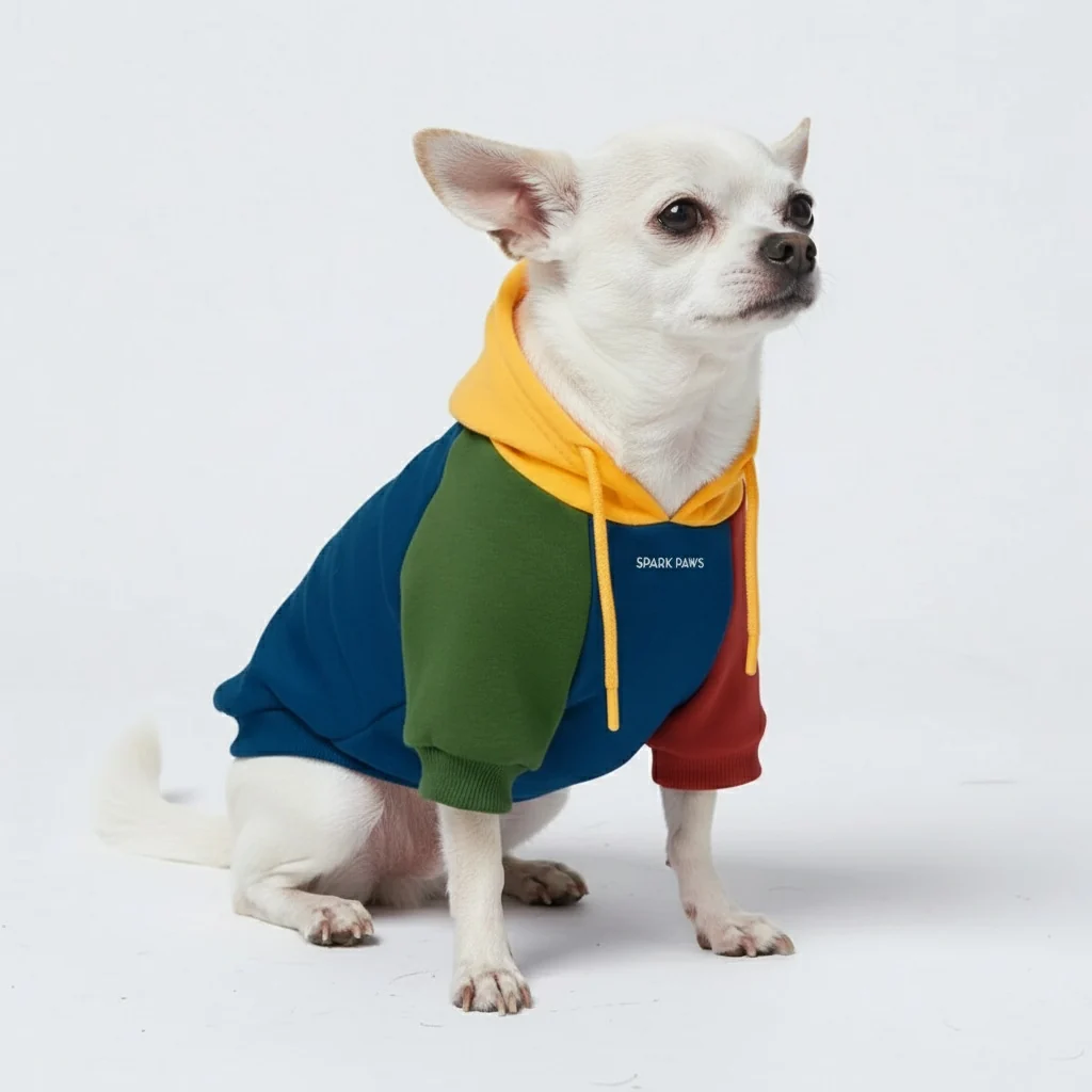 Primary Color Block Dog Hoodie - Image 2